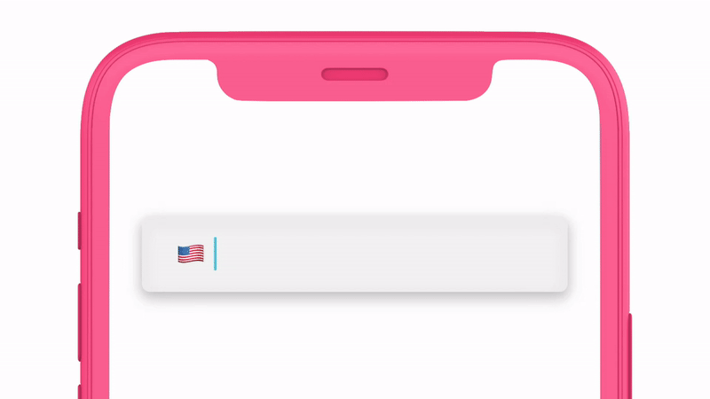 iPhoneNumberField formatting a number as it’s typed